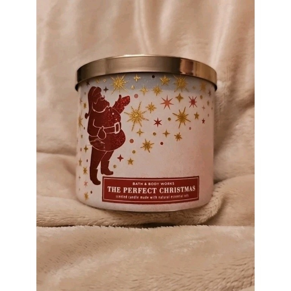 NEW Bath & Body Works The Perfect Christmas 3 Wick Jar Candle 14.5 oz Holiday